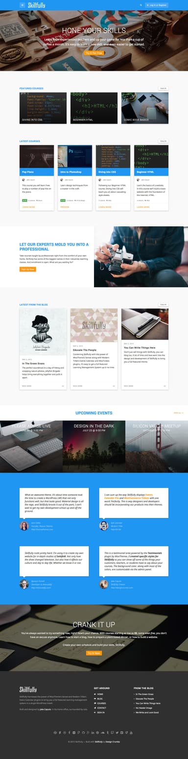 Skillfully Home Page