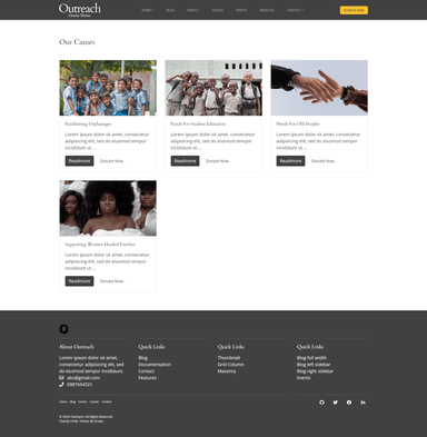 Outreach Our Causes